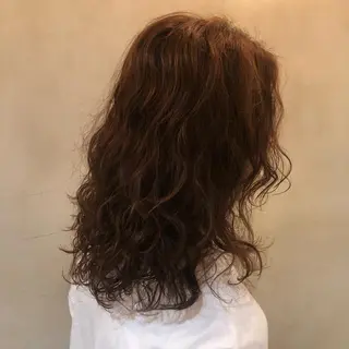 ミディアム パーマ ショート/パーマ/ カラー/FUKOのヘアスタイル