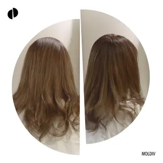 ミディアム セミロング カラー ✨縮毛矯正✨髪質改善 ナカシマ ユミのヘアスタイル