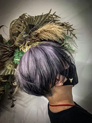 ショート パーマ メンズ 🍎ハッシュカット× 髪質改善🍎カイトのヘアスタイル