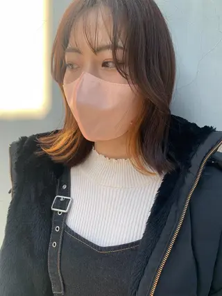 ミディアム カラー ヘアアレンジ yuka .のヘアスタイル