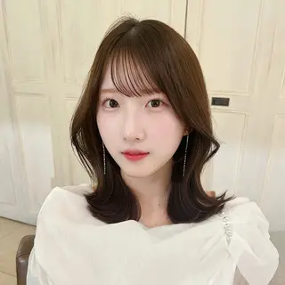 ミディアム カラー 艶カラー🌟髪質改善 髙畑爽のヘアスタイル
