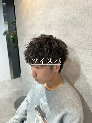ショート パーマ メンズ 【メンズ特化】 サエキカズマのヘアスタイル