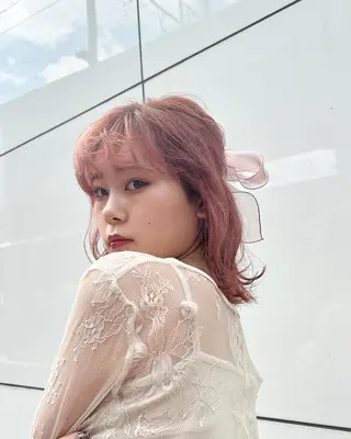 セミロング akari/髪質改善 /ブリーチ/名古屋のヘアスタイル