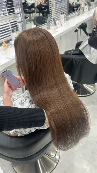 ロング カラー パーマ ヘアアレンジ メンズ キッズ 🩶盛れ✖️韓国ヘア 🩶Himari🎀のヘアスタイル