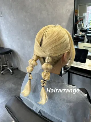 ミディアム ヘアアレンジ プルエクステ/インナ ーカラー🦊はるなのヘアスタイル