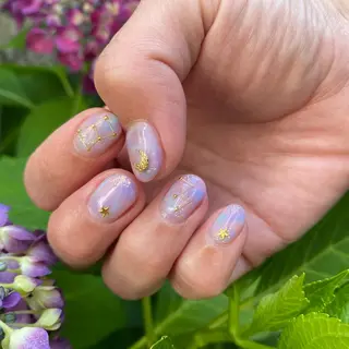 ネイル マジョリカ ブルーのネイルデザイン