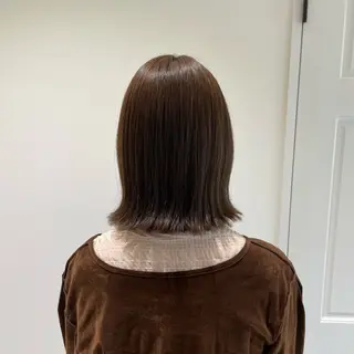 ミディアム ボブ／ブリーチカラー ／ゆづき🌟のヘアスタイル