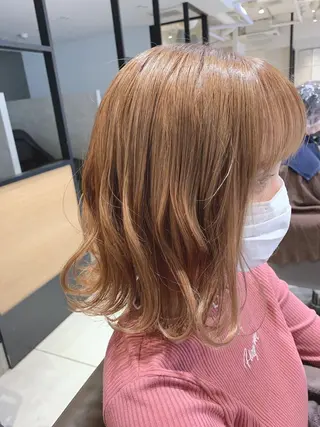 ミディアム 🌿earth亀有店 【緑髪のノブ】🌿のヘアスタイル