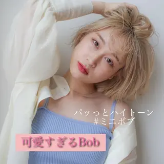 ショート カラー パーマ ヘアアレンジ VIVIE【ヴィヴィ】所属・髪質改善/韓国風 レイヤー/田村祐樹のヘアスタイル