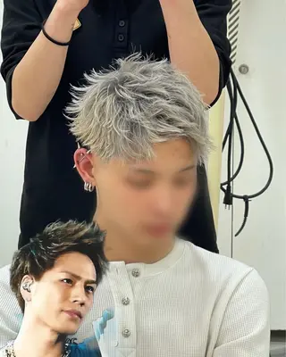 カラー メンズ Ash 大丸優希のヘアスタイル