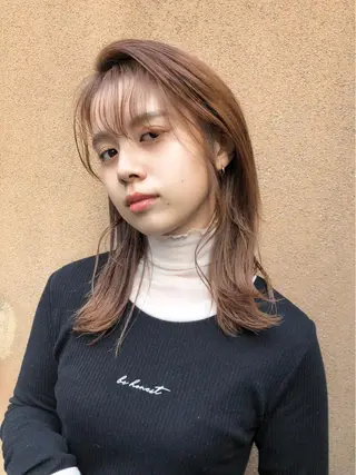 ロング カラー ヘアアレンジ JURI🤎 ワンカールレイヤーのヘアスタイル