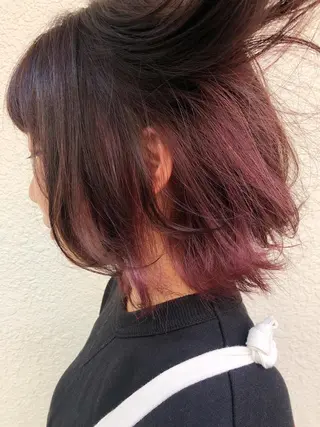 ショート カラー パーマ ヘアアレンジ 脱白髪染め特化GBG 自由が丘所属・【白髪ぼかし 専門GBG】自由が丘のヘアスタイル