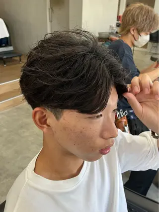 ショート パーマ メンズ 新潟メンズパーマ 新潟駅/小田拓実のヘアスタイル