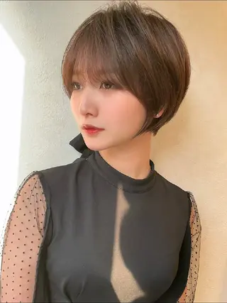 ショート カラー 髪質改善/韓国ヘア /透明感カラー🧸のヘアスタイル