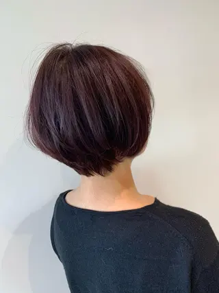 ショート カラー 小島嵩人 縮毛矯正 髪質改善のヘアスタイル