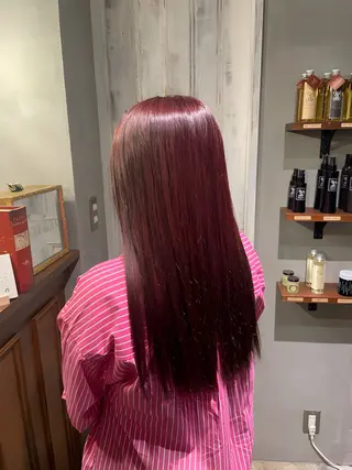 ロング カラー saya 🧸 カット/縮毛矯正のヘアスタイル