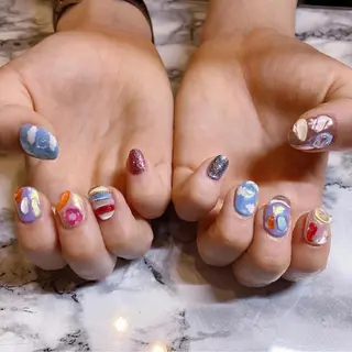 ネイル To Me Nail所属・🩵 mei🩵のネイルデザイン