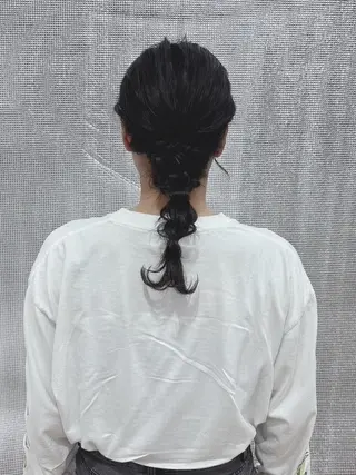 ロング カラー ヘアアレンジ LIP 大阪本店 エクステ 堀谷和孝のヘアスタイル