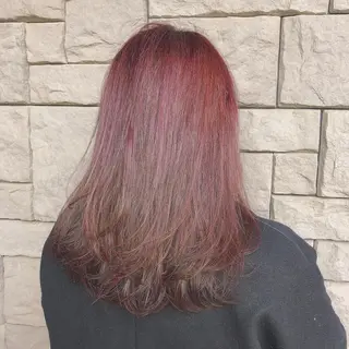 セミロング カラー 店長/mao/ 前髪/顔周りカットのヘアスタイル