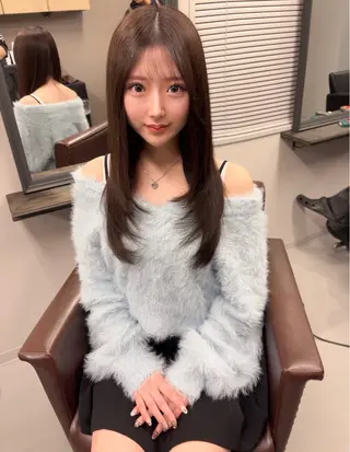 ロング XYZ所属・縮毛矯正/髪質改善 韓国風/MIKIYAのヘアスタイル