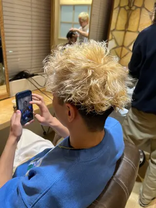 カラー パーマ メンズ 新宿メンズ人気No1 仙頭　由範のヘアスタイル