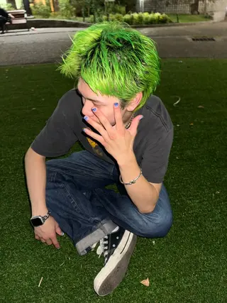 カラー メンズ 有働由良／ハイトーン ／韓国メンズヘアのヘアスタイル