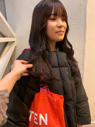 ロング カラー 庄司 朱里のヘアスタイル