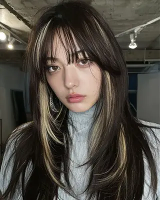 ロング カラー 🌛ダブルカラー 🌜SAYAKAのヘアスタイル