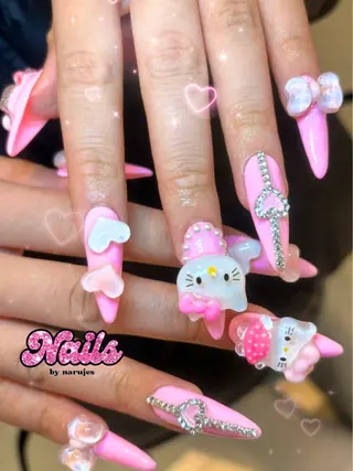 ネイル ギャルネイル🧸💖 narujesのネイルデザイン