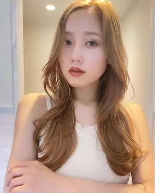 セミロング カラー 🫧透明感ヘア🫧 🧸竹花　彩希🧸のヘアスタイル