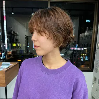ショート パーマ 初めてのショート お任せください✂️のヘアスタイル