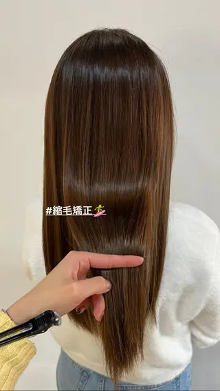 セミロング 庄内＊三国baron ANJUのヘアスタイル