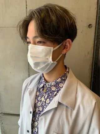 パーマ メンズ 新宿【メンズパーマ】 塩澤太一のヘアスタイル