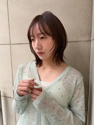 ショート カラー Un ami shibuya所属・平居 舞白のヘアスタイル