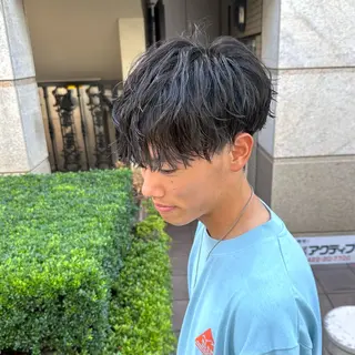 パーマ メンズ 🌈【曲がる縮毛矯正 】🌈益子卓馬のヘアスタイル