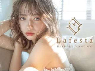 ミディアム カラー Lafesta HAIR和歌山駅前店のヘアスタイル
