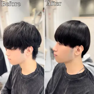 ショート パーマ メンズ 🔮メンズ縮毛矯正 毛流れパーマ💎竹永のヘアスタイル