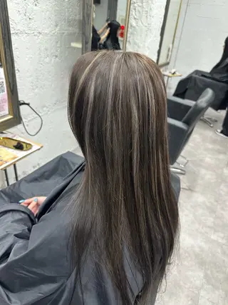 ロング カラー ヘアアレンジ 久米 治仁のヘアスタイル