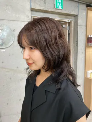 ミディアム カラー Toiro 横浜所属・🎀レイヤー/パーマ カラー/ai🎀のヘアスタイル