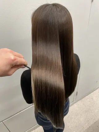ロング 久保田康雅　辻堂 髪質改善×縮毛矯正のヘアスタイル