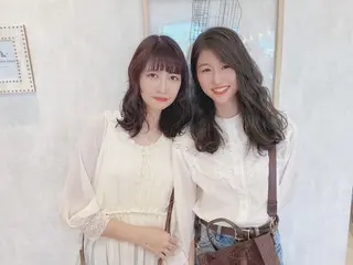 セミロング カラー 吉原 由菜のヘアスタイル