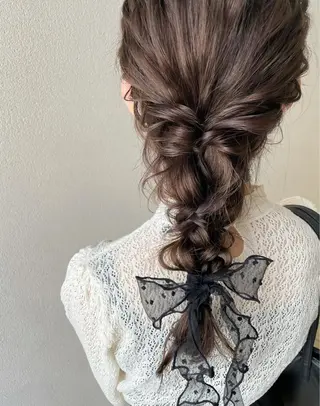 ロング ヘアアレンジ 沢田 瞳のヘアスタイル