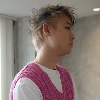 カラー メンズ あずまりんの/メンズ ブリーチ特化のヘアスタイル