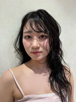 ロング レイヤー/ベージュ/ Yurika🐝🌹のヘアスタイル