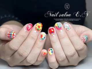 ネイル E.N🦋 長さ出し/持ち込みのネイルデザイン