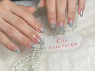 ネイル ユリ🎀長さだし/ パラジェル/持ち込みのネイルデザイン