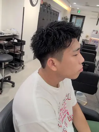 メンズ ショート Lapis 名古屋駅前店所属・LEN名古屋/パーマ 海外ヘア/メンズ特化のヘアスタイル