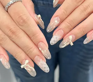 ネイル By moonネイル 🌷ワンホン/韓国風のネイルデザイン