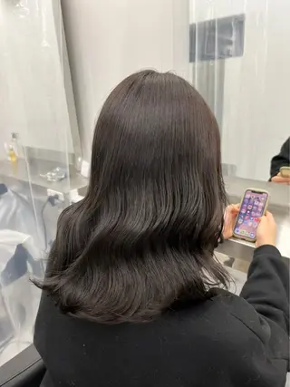 ロング カラー BABY 艶髪暗髪ヘア💖達人のヘアスタイル