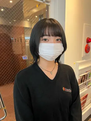 ミディアム カラー ヘアアレンジ La fith hair charme所属・NOA🖤 / Shibuyaのヘアスタイル